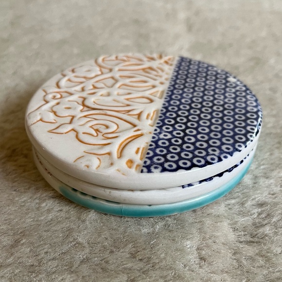 3 Ceramic Coasters - Picture 3 of 12